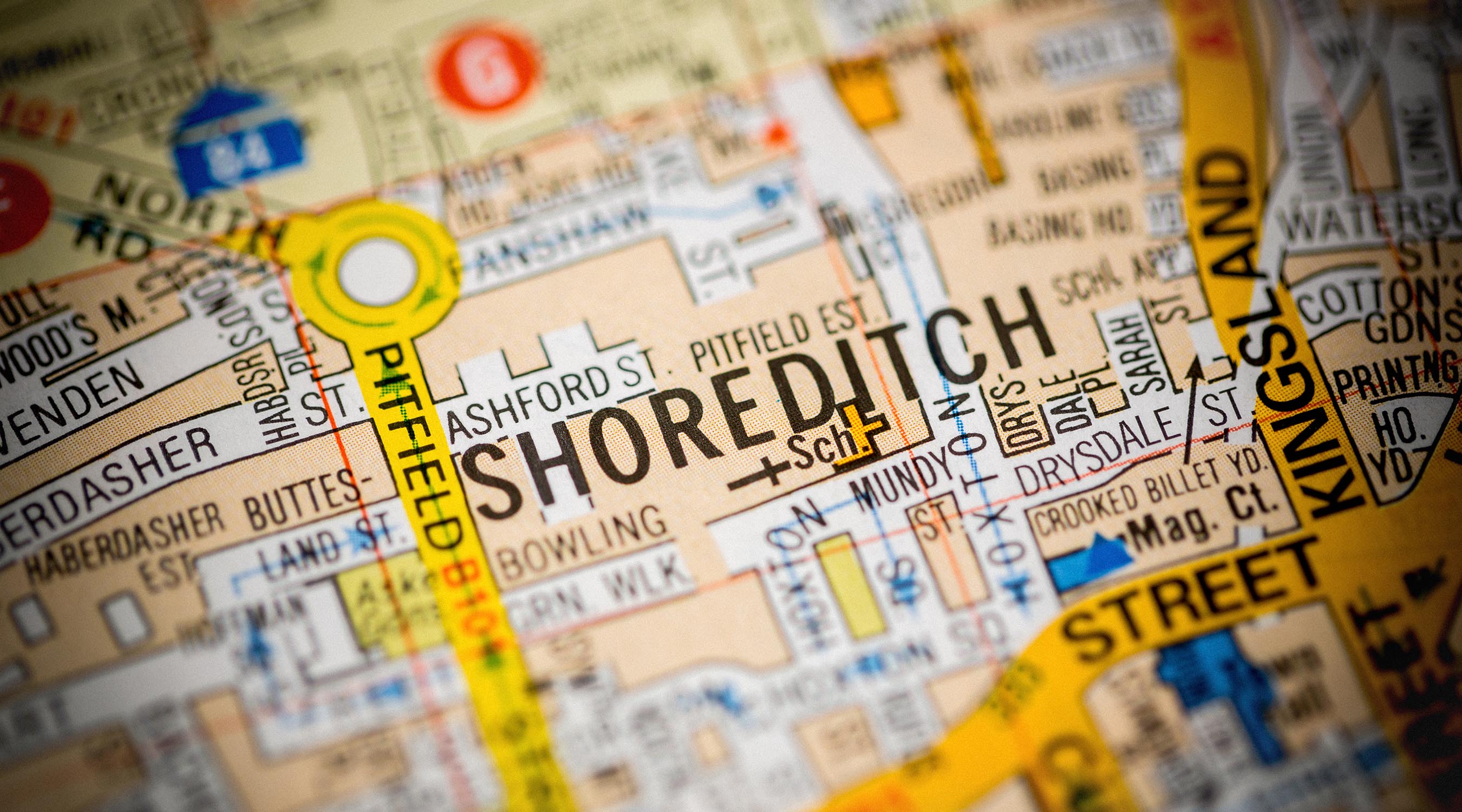 Pretty Map of Shoreditch, London
