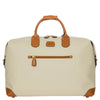 Firenze Cargo Duffle + Large Checked Set in Cream